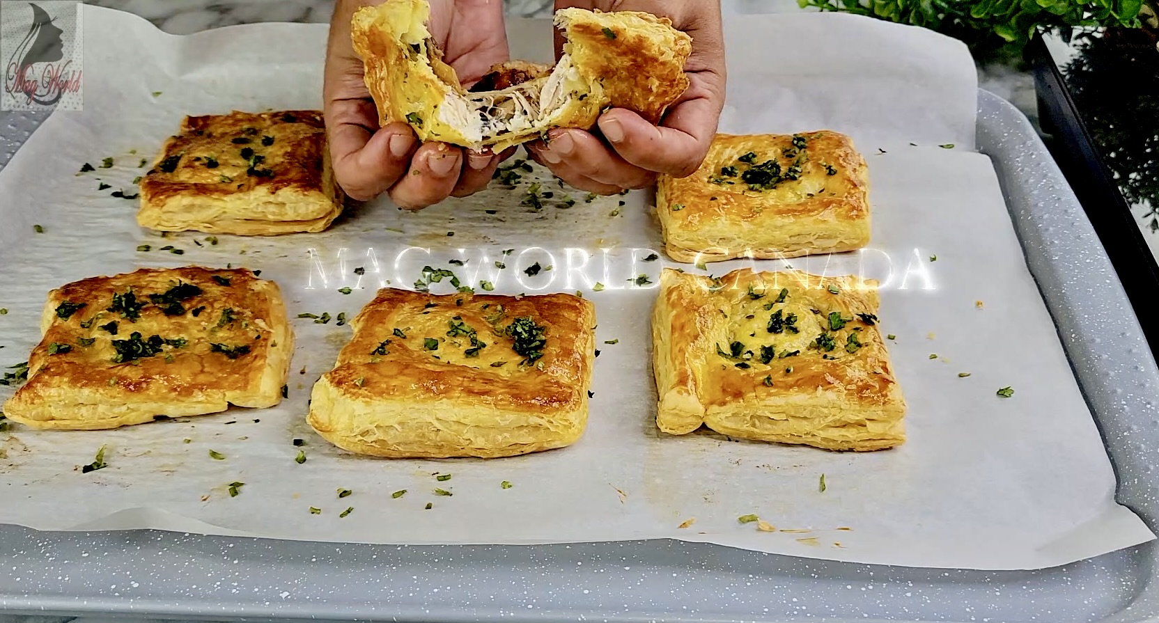 Feuilletés croustillants au poulet, champignons et fromage : une recette simple et rapide
